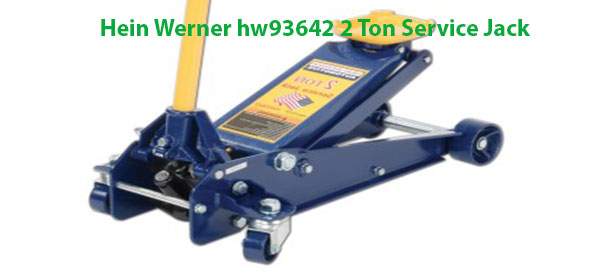 The Hein-Werner HW93652 Blue Heavy Duty Service Jack with 3 Ton lift Capacity